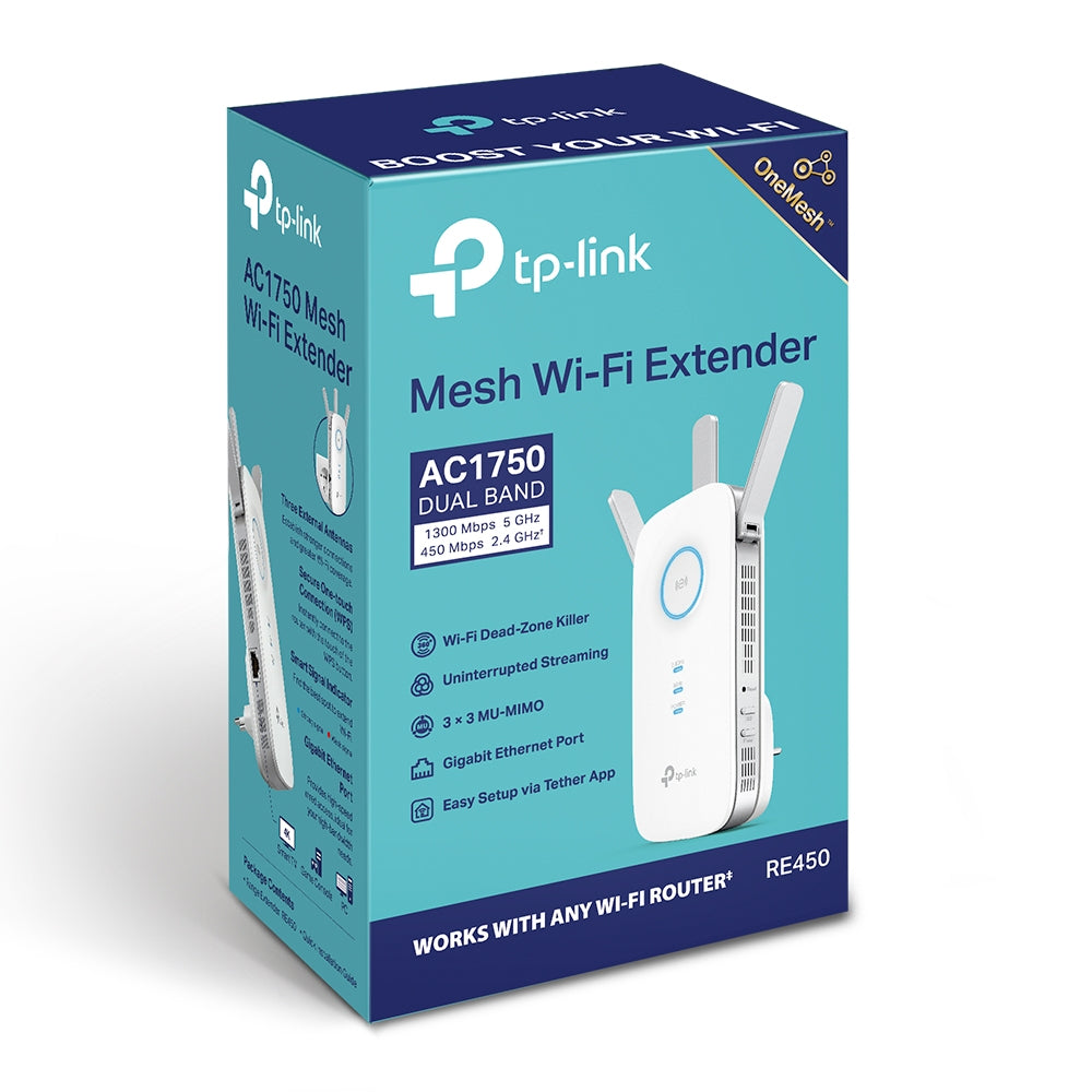 TPLink RE450 AC1750 Wi-Fi Range Extender TPLink RE450 AC1750 Wi-Fi Range Extender